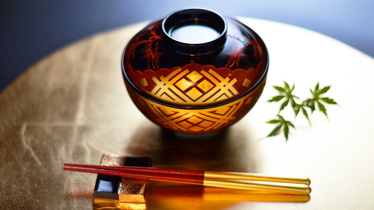 岩手県一関市 秀衡塗 小吸物腕 四客揃 【公式通販】