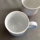 【マグカップ2点セット】花結晶 (白地青赤)  | 京焼-清水焼 | 陶葊