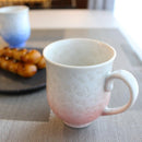 【マグカップ2点セット】花結晶 (白地青赤)  | 京焼-清水焼 | 陶葊