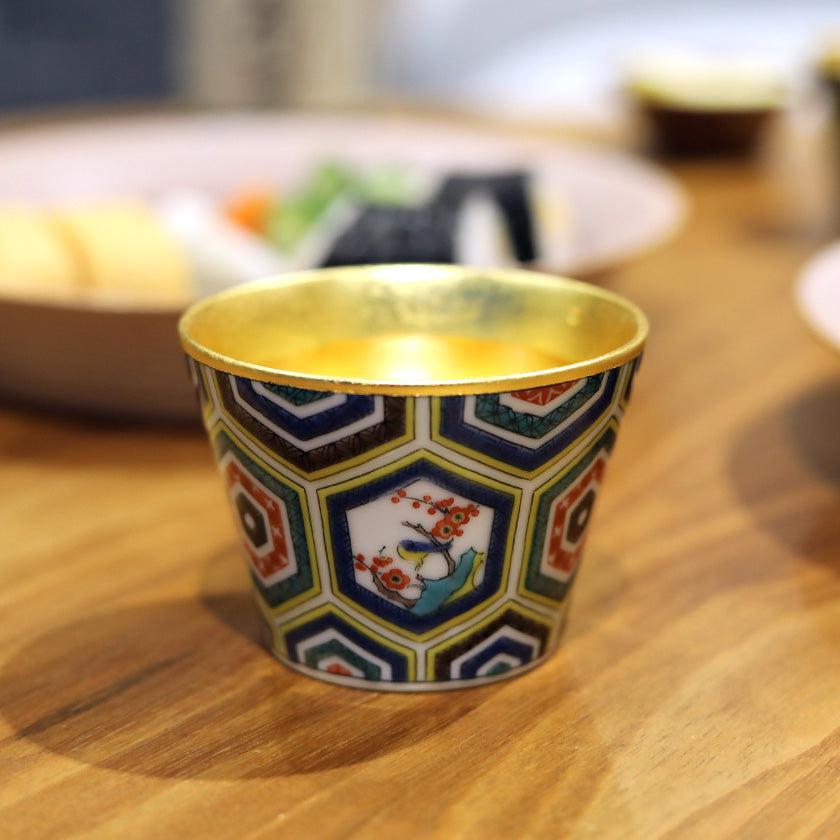 箔一金箔地グラスセット＆沖縄ブルーグラス＆九谷焼きとっくり3種 箔一金箔地グラスセット＆沖縄ブルーグラス＆九谷焼きとっくり3種