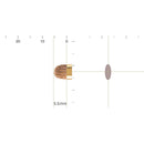 【メイクブラシ】BISYODO (L) シャドーライナーブラシ (丸平) 5.5mm | 化粧筆 | ウエダ美粧堂