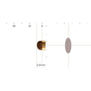 【メイクブラシ】BISYODO (L) アイブロースマッジャー (丸平) 5.6mm | 化粧筆 | ウエダ美粧堂