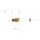 【メイクブラシ】BISYODO (L) キャップ付リップブラシ (平) 10mm | 化粧筆 | ウエダ美粧堂