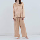 【パジャマ】シルク ピンクベージュ セットアップ | Foo Tokyo