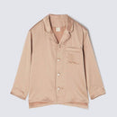 【パジャマ】シルク ピンクベージュ セットアップ | Foo Tokyo