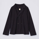 【パジャマ】ロイヤルオーガニックコットン ダブルボタン ネイビー | Foo Tokyo