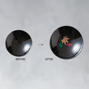 【平盃】温感 黒 紅葉 | 美濃焼 | 丸モ高木陶器