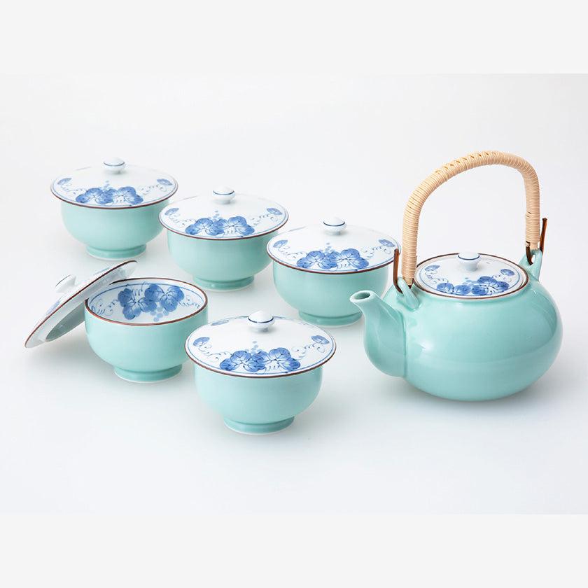 茶器セット 有田焼 茶器 | ルリ胡蝶蘭 | 茶器セット | 香蘭社