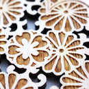 【コースター】桜に菊 | 摺り友禅彫刻師 | Sansai