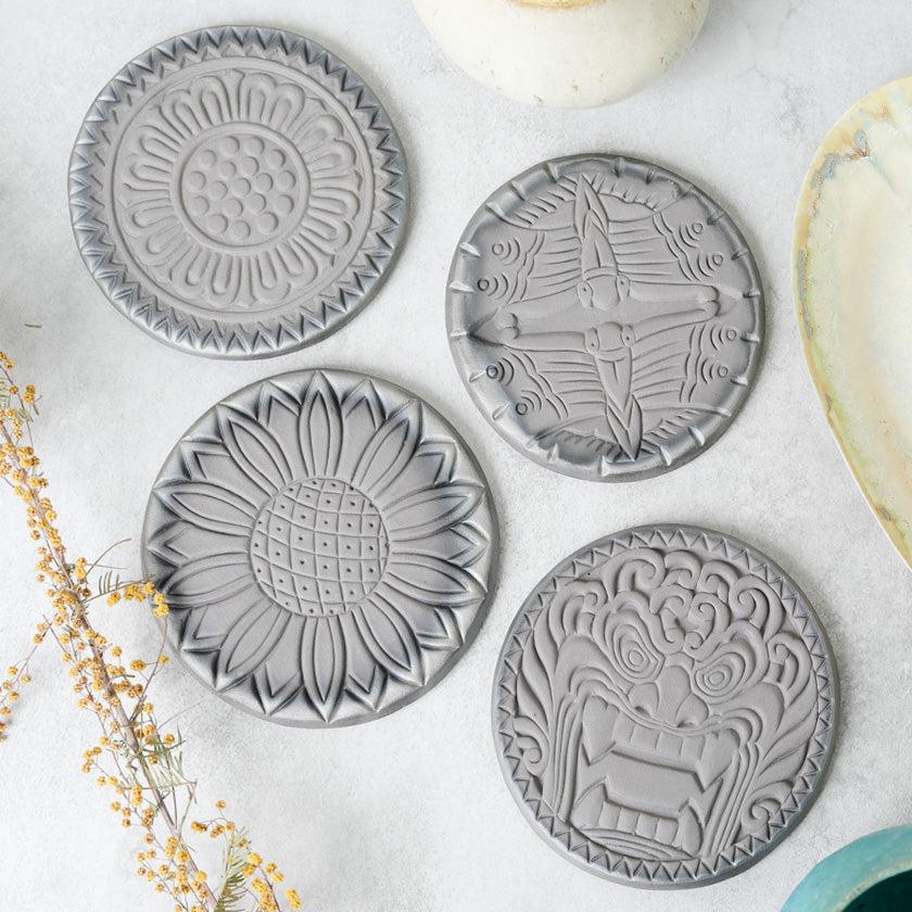 コースター｜瓦のコースター | 淡路鬼瓦 | 瓦廊 ｜BECOS