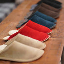 【スリッパ】Reela ベロア ルームサボ(ブラック)