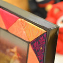 【フォトフレーム】木目込み (オレンジ&ピンク) | 江戸木目込み | 柿沼人形