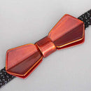 【高岡漆器-西陣織】CONCERTO 漆 蝶ネクタイ (白檀)