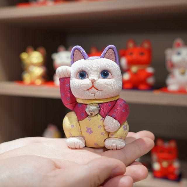 招き猫｜光彩 S | 江戸木目込み | 柿沼人形 ｜BECOS