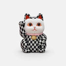 【招き猫】市松柄 S | 江戸木目込み | 柿沼人形