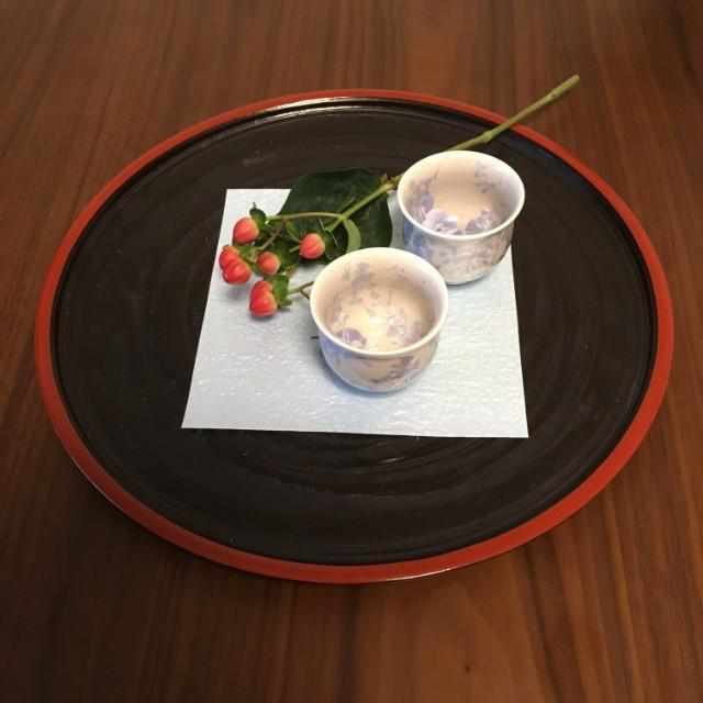 【酒器3点セット】花結晶 (銀藤) 徳利&ぐい吞 | 京焼-清水焼 | 陶葊