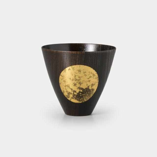 箔一　おぼろ月カップ（漆）大 カップ｜おぼろ月 漆 (M) | 金沢箔 | 箔一 ｜BECOS