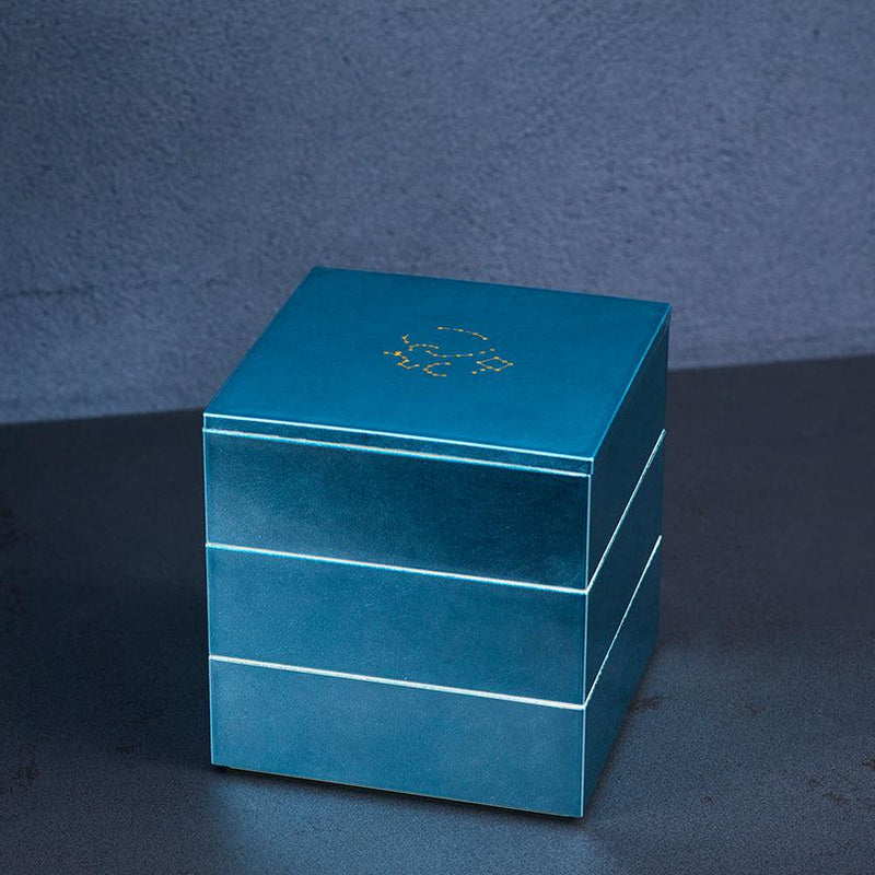 【重箱】KAGA SHIKISAI WATER BLUE | 金沢箔 | 箔一