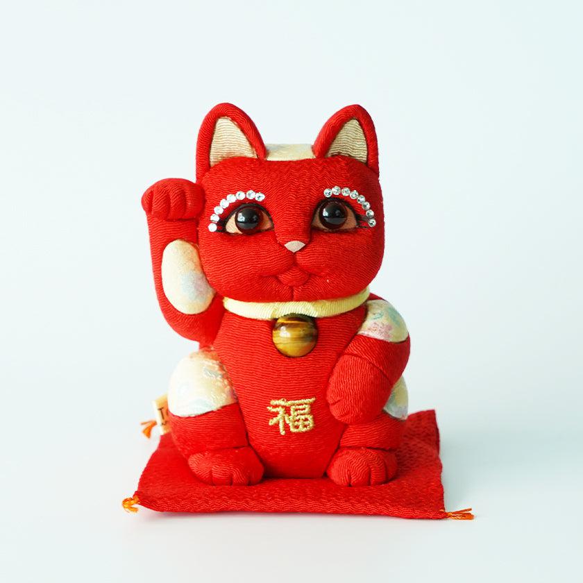 【新品未使用】招き猫風水（大）江戸木目込　柿沼東光　日本製　赤 Amazon.co.jp: 招き猫 大 風水 赤 伝統工芸士 柿沼東光 木目込み