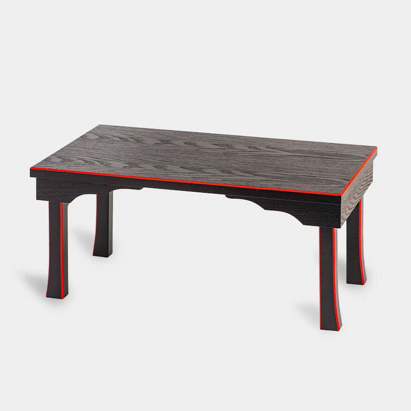 【テーブル】二月堂机 二尺 (黒面朱) | 木工
