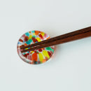 【箸/箸置きセット】まつりはなび | 津軽びいどろ | 北洋硝子 (アデリア)