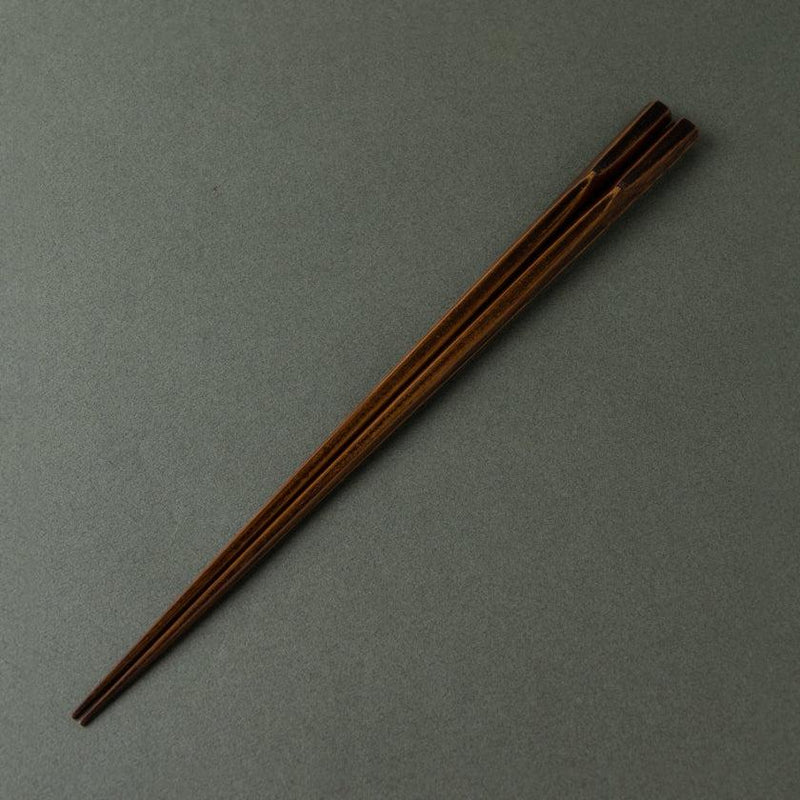 【箸】六角竹乃箸 黒 | 若狭塗 | 箸蔵まつかん