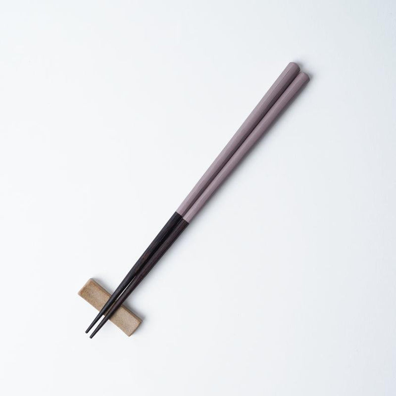 【箸】HASHIKURA SEASON01 夕暮色 ウェンジ八角 (箸置き付) | 若狭塗 | 箸蔵まつかん