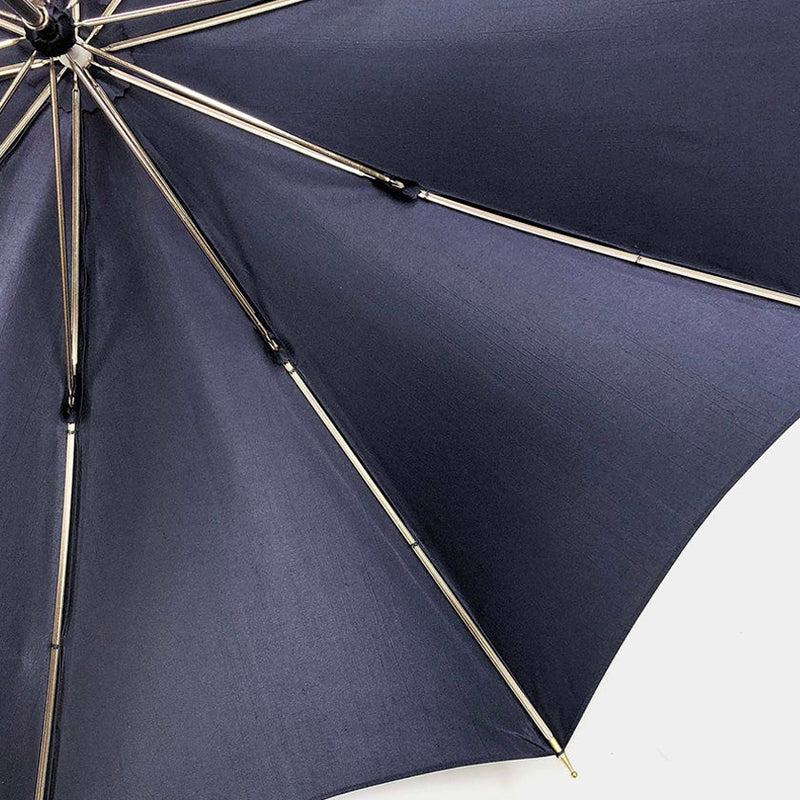 【晴雨兼用傘】婦人 シャンタン ショート (ネイビー) | 東京洋傘 | 宮内庁御用達 前原光榮傘商店