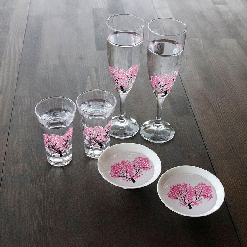 【天開グラス2点セット】冷感 桜 | 丸モ高木陶器