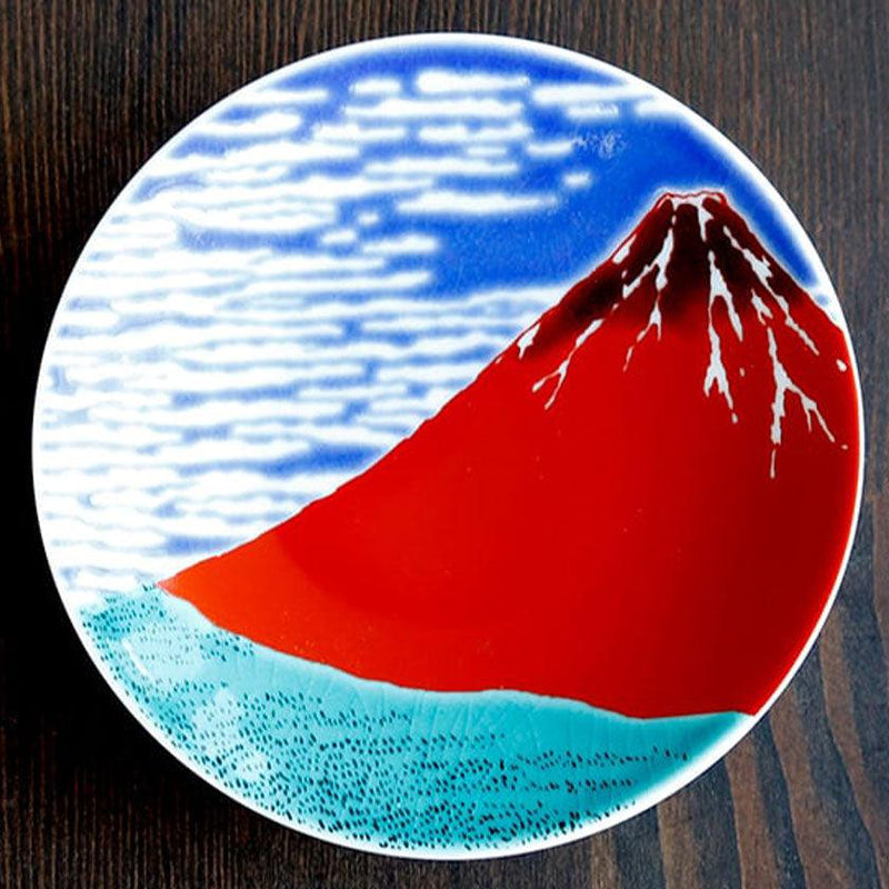 【豆皿】赤富士 AKAFUJI | 九谷焼 | 丸モ高木陶器