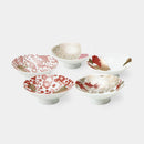 【平盃5点セット】朱金 | 美濃焼 | 丸モ高木陶器