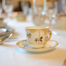 【磁器】大倉陶園 「うまくゆく 回転木馬」コーヒーカップ&ソーサーペアセット