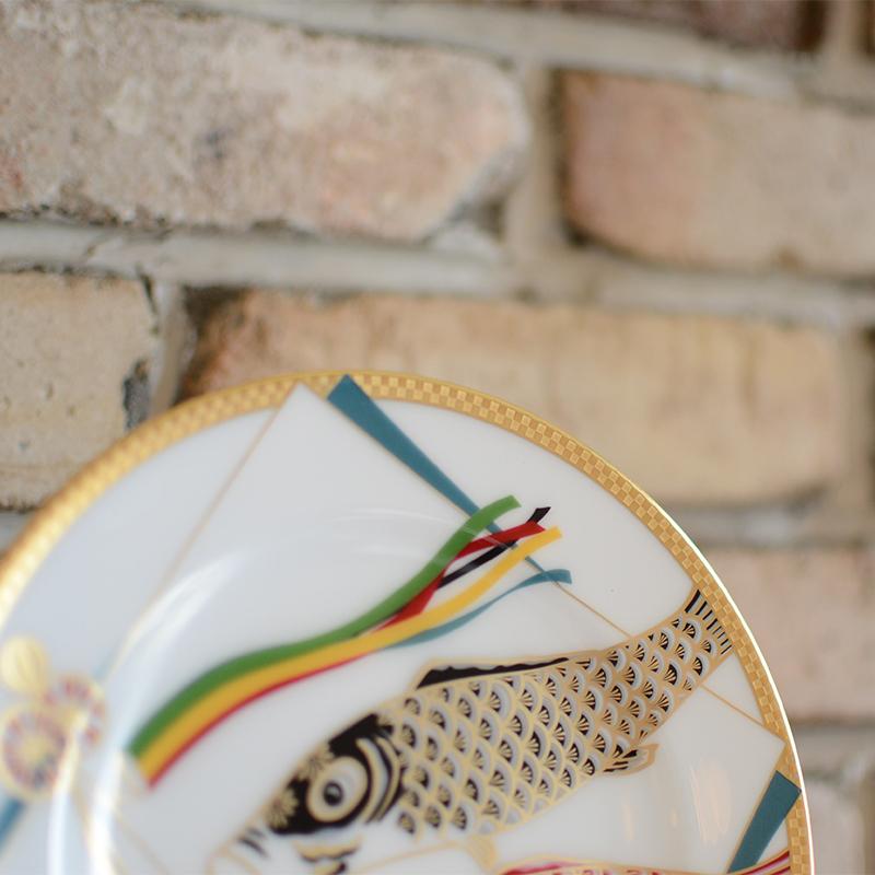 【磁器】大倉陶園 鯉のぼり 20cm飾り皿