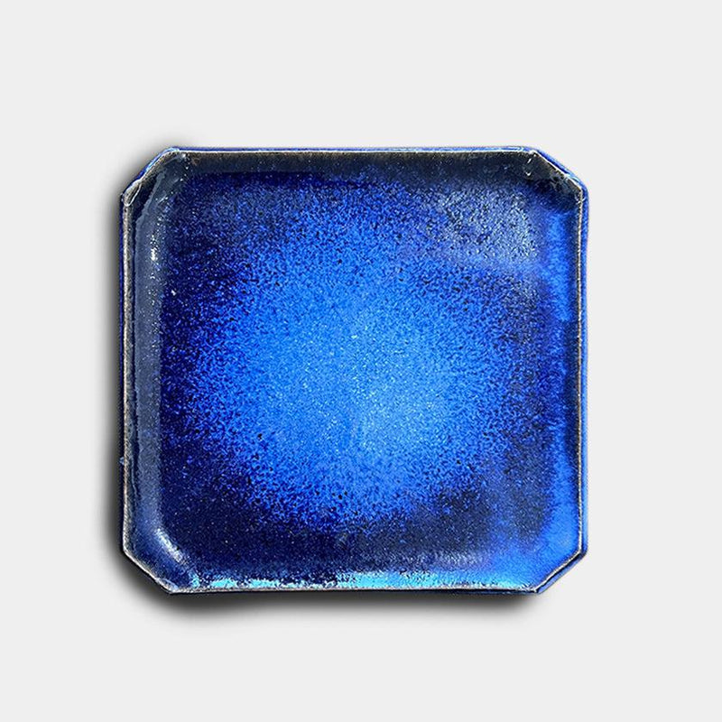 【皿】スクエアプレート (M) 藍-indigo- | 大谷焼 | 大西陶器