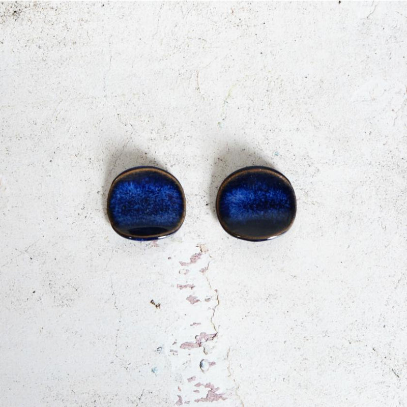 【箸置き】藍-indigo- 丸 (2ヶ) | 大谷焼 | 大西陶器