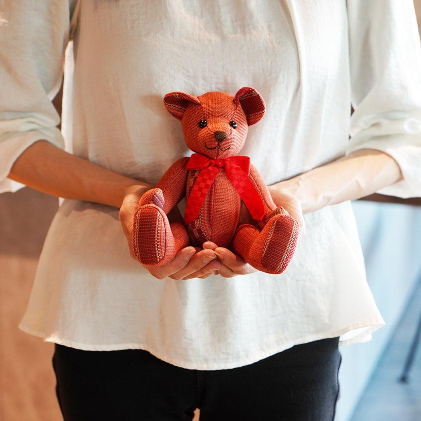 テディベア｜ こっかーら (赤) | 八重山みんさー織り |あざみ屋 ｜BECOS