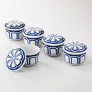 【むし碗5点セット】菊割 むし碗揃 | 波佐見焼 | 西海陶器