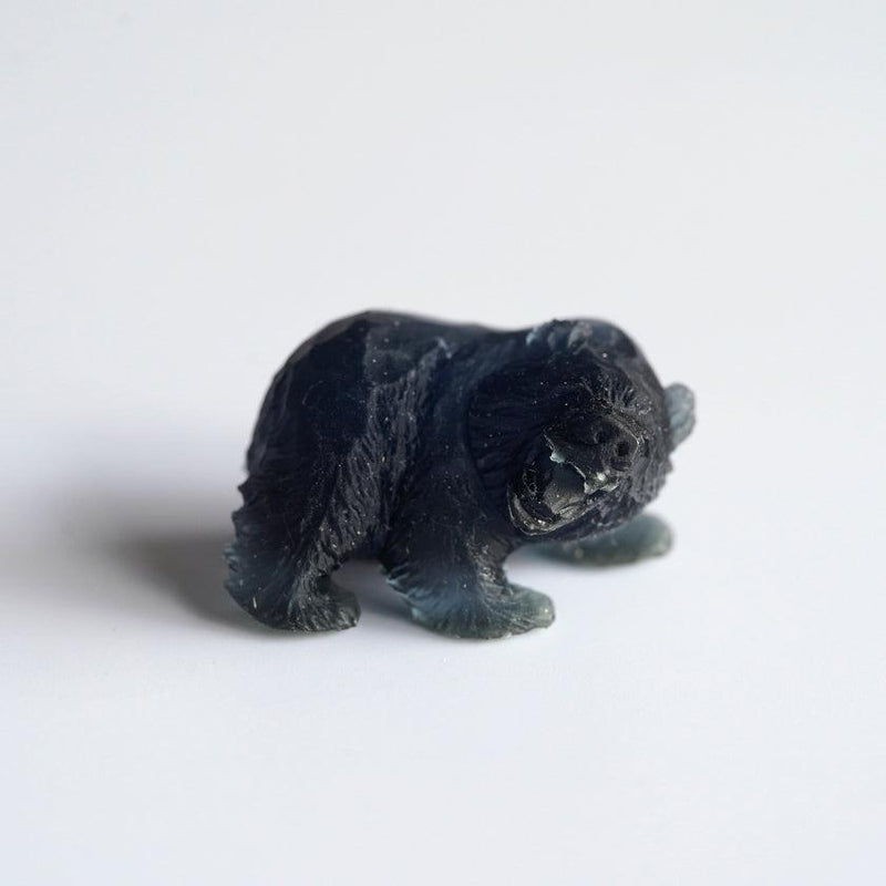 【置物】sinkop 吠え熊 (黒) | アイヌ工芸
