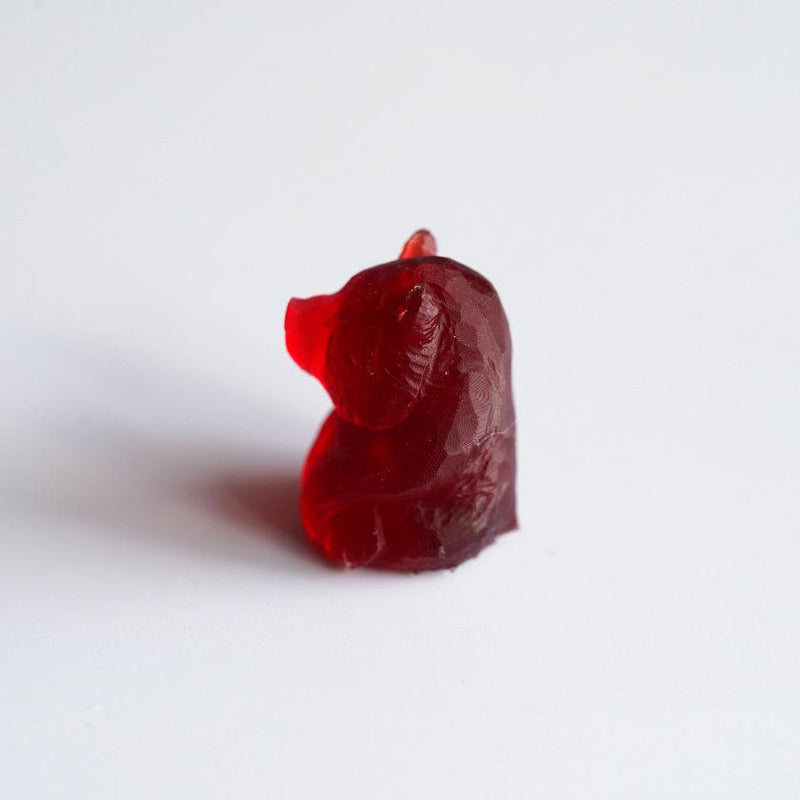 【置物】sinkop 座り熊 (赤) | アイヌ工芸