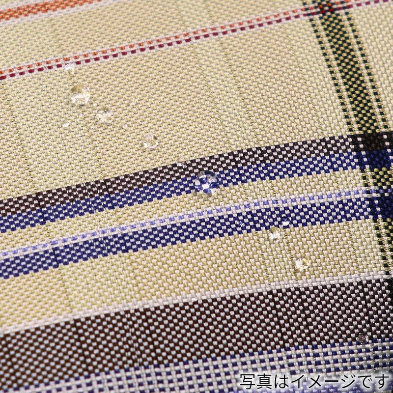【ポーチ】撥水加工 西陣織シルク がばっと開くアクセサリーポーチ マルチチェック (スカイブルー) | 西陣織 | Atelier Kyoto Nishijin