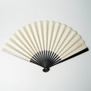 【扇子】三ヶ月 (白) 金箔 | 唐紙 | 景美風月