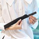 【扇子】満月 (黒) 銀箔 | 唐紙 | 景美風月