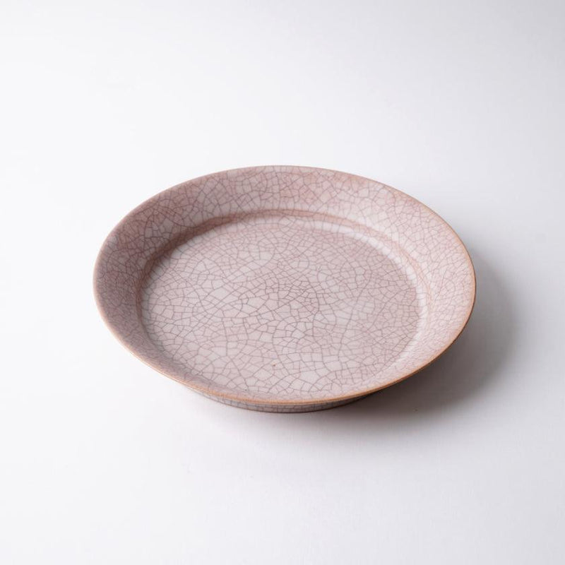 【皿】Hibiki リムプレート 丸 (M) 赤 | 京焼・清水焼 | fuuu