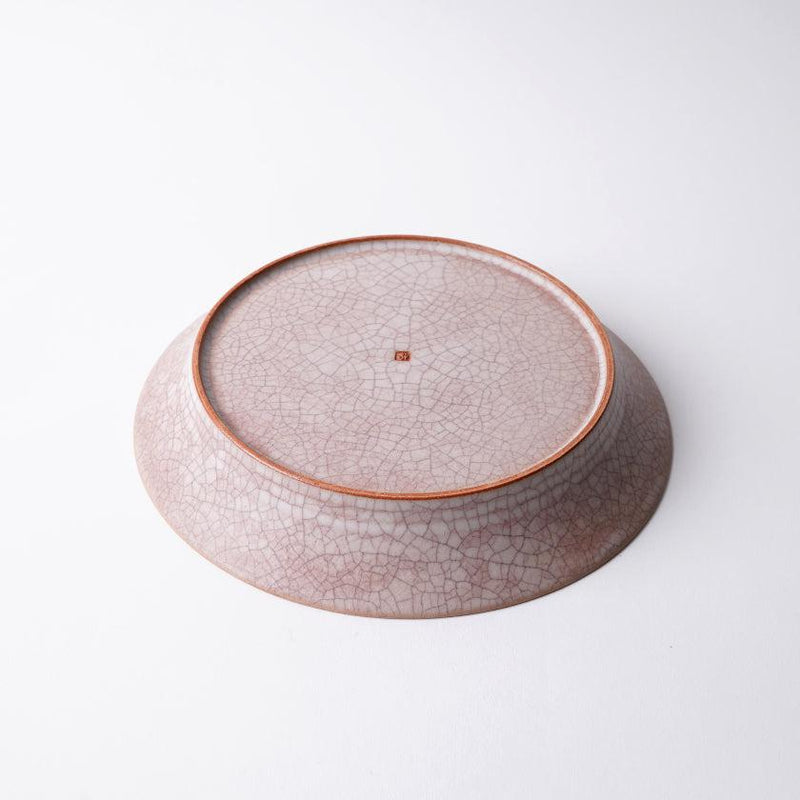 【皿】Hibiki リムプレート 丸 (M) 赤 | 京焼・清水焼 | fuuu