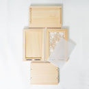 【棚】組子シェルフ M (片側が組子色なし) | 木工 | 木の幸 (大型配送料2,500円)