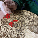【お皿】小皿 唐草に兎 | 摺り友禅彫刻師 | Sansai