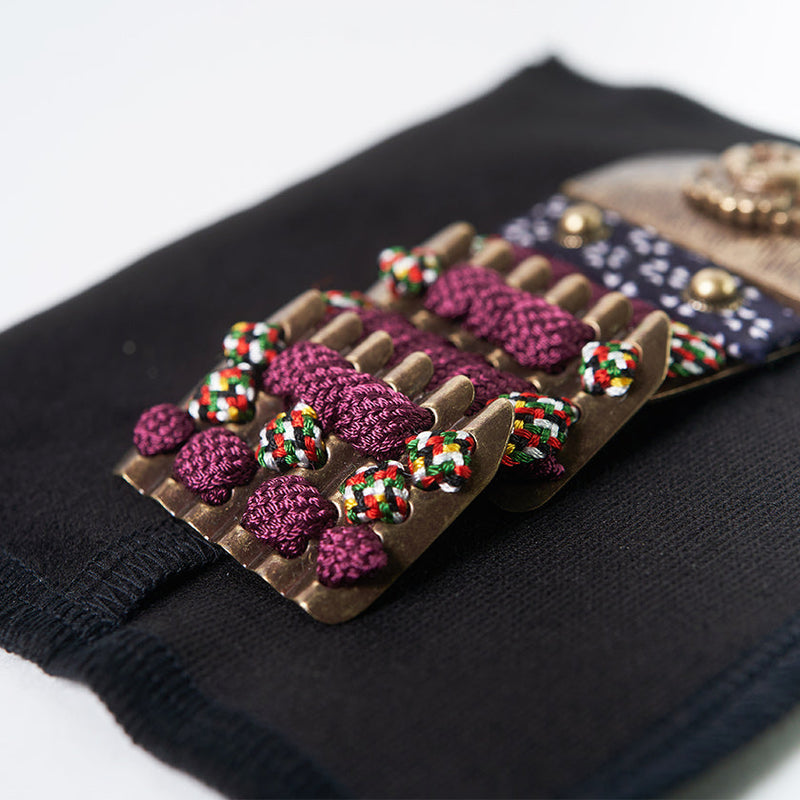 【お守り】錺小鎧® Mini 金古美色 紫糸縅 | 美術甲冑| Kyoto Armor