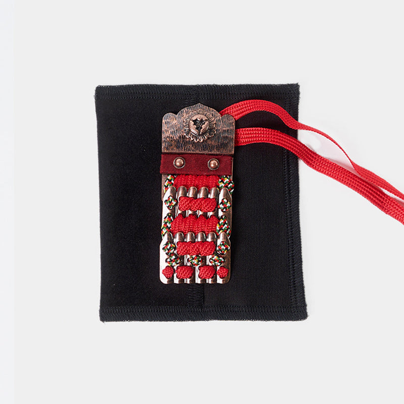 【お守り】錺小鎧® Mini 銅古美色 赤糸縅 | 美術甲冑| Kyoto Armor