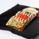 【お守り】錺小鎧® Mini 本金箔 朱赤糸縅 | 美術甲冑| Kyoto Armor