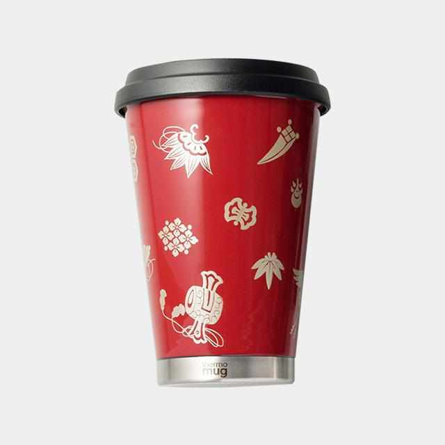 モバイルタンブラー｜thermo mug × 土直漆器 うるし宝尽くし (レッド